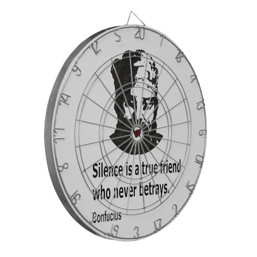 Quote By Konfucius Dartscheibe (Vorderseite Links)