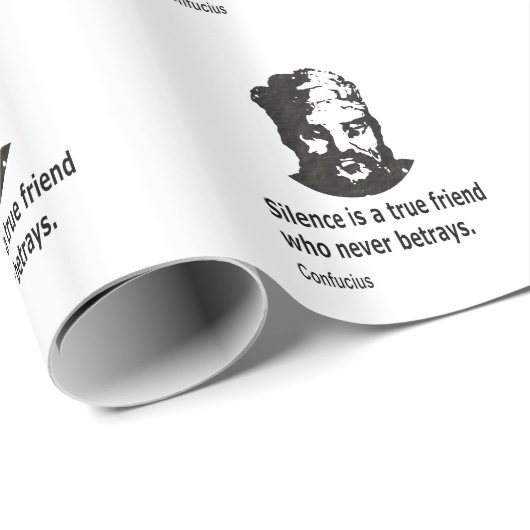 Quote By Konfucius Geschenkpapier (Rolleneckpunkt)