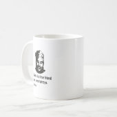 Quote By Konfucius Kaffeetasse (Vorderseite Links)