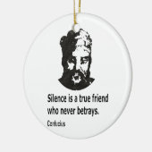 Quote By Konfucius Keramikornament (Links)