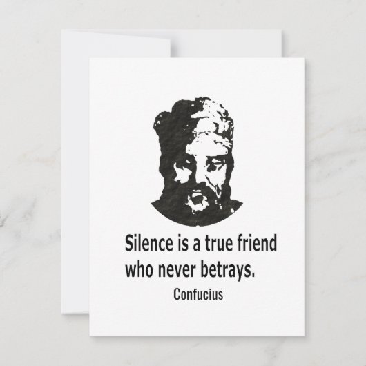 Quote By Konfucius Mitteilungskarte (Vorderseite)