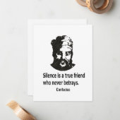 Quote By Konfucius Mitteilungskarte (Vorderseite/Rückseite Beispiel)