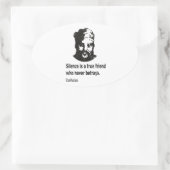 Quote By Konfucius Ovaler Aufkleber (Tasche)