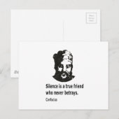 Quote By Konfucius Postkarte (Vorne/Hinten)