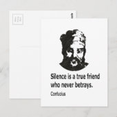 Quote By Konfucius Postkarte (Vorne/Hinten)