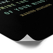 Quote By Marcus Aurelius, Mindset Motivational Quo Poster (Ecke)