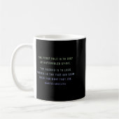 Quote By Marcus Aurelius Stoic, Mindset Motivation Kaffeetasse (Links)