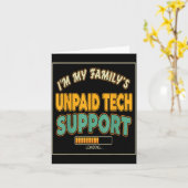 Quote Computer Engineer I'm My Family's Unpaid Tec Karte (Gelbe Blume)