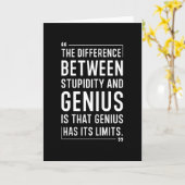 Quote für Dummheit Karte (Gelbe Blume)