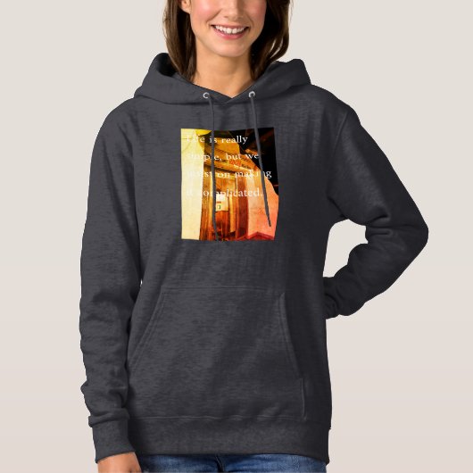 quote  hoodie (Vorderseite)