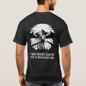 Quote MTB motivation. T-Shirt (Rückseite)