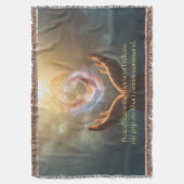 Quote of Finding Peace Blanket Decke (Vorderseite Vertikal)