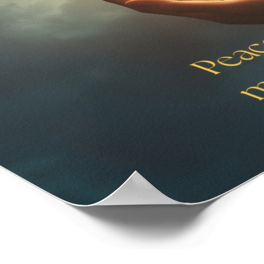 Quote of Finding Peace Poster (Ecke)