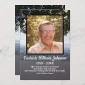 Quote Photo San Francisco Background Funeral Programm (Vorne/Hinten)