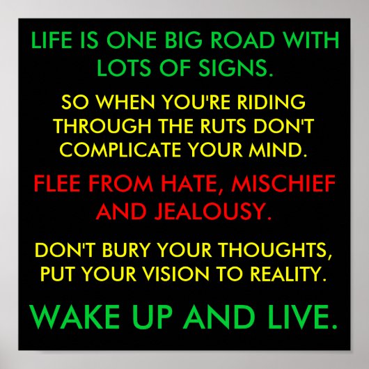 QUOTE POSTER (Vorne)