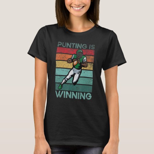 Quote Punting Is Winning Football Vintage T-Shirt (Vorderseite)