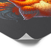 Quote Rooster 67 Meme Funny Chicken Humor  Poster (Ecke)