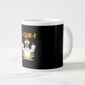 Quote Rooster Meme Classic Jumbo-Tasse (Vorderseite Rechts)