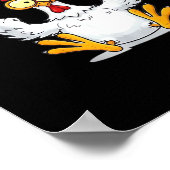 Quote Rooster Meme Classic Poster (Ecke)
