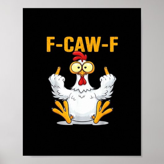 Quote Rooster Meme Classic Poster (Vorne)