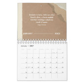 Quote Scrapbook style 2025 Vintag Kalender (Jan 2027)