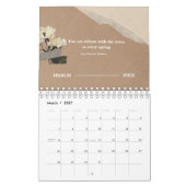 Quote Scrapbook style 2025 Vintag Kalender (Mär 2027)