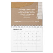 Quote Scrapbook style 2025 Vintag Kalender (Feb 2026)