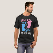 Quote Team Boy Girl Gender Reveal T-Shirt (Vorne ganz)