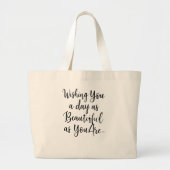 Quote Tee - Best gift for her  Jumbo Stoffbeutel (Vorne)