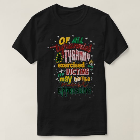 QUOTE TYRANE NACH C S LEWIS T-Shirt (Design vorne)