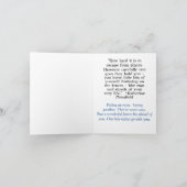 QUOTE ÜBER BEWEGUNG UND SPRICHWORT GOODBYES KARTE (Innenseite)