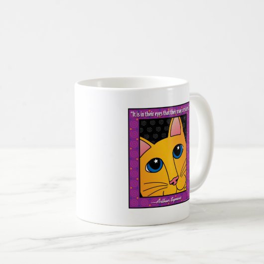 QuoteCat1 Kaffeetasse (VorderseiteRechts)