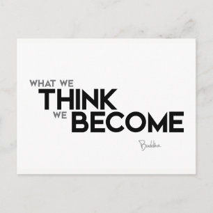 QUOTEN: Buddha: Der Geist ist alles Postkarte