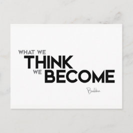 QUOTEN: Buddha: Der Geist ist alles Postkarte