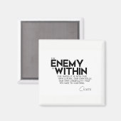 QUOTEN: Cicero: Feind in den Toren Magnet (Vorderseite/Rückseite)