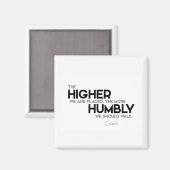 QUOTEN: Cicero: Leichter Spaziergang Magnet (Vorderseite/Rückseite)