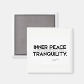 QUOTEN: Dalai Lama - Innerer Frieden ist der Schlü Magnet (Vorderseite/Rückseite)