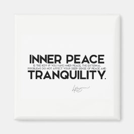 QUOTEN: Dalai Lama - Innerer Frieden ist der Schlü Magnet