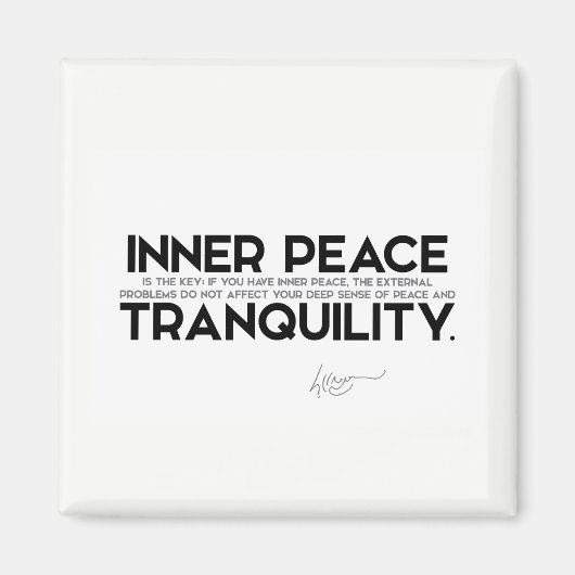 QUOTEN: Dalai Lama - Innerer Frieden ist der Schlü Magnet (Vorne)