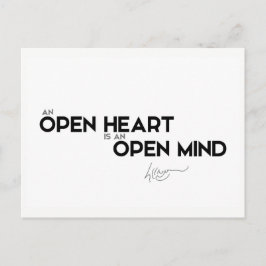 QUOTEN: Dalai Lama - Offenes Herz, offene Seele Postkarte