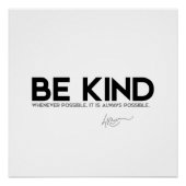 QUOTEN: Dalai Lama - Seien Sie freundlich Poster (Vorderseite)