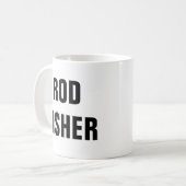 Quoten für den Fliegenfisch von Rod Fisher Kaffeetasse (Vorderseite Links)
