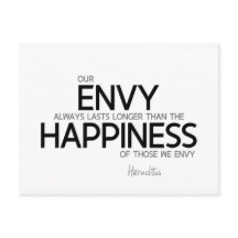 QUOTEN: Heraclitus: Neid hält immer länger