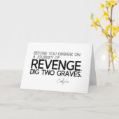 QUOTEN: Konfuzius: Reise der Rache Karte (Gelbe Blume)