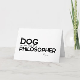 QUOTEN: Plato: Hund, Philosoph Karte