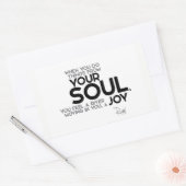 QUOTEN: Rumi: Ihr Soul, Freude Rechteckiger Aufkleber (Umschlag)