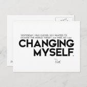 QUOTEN: Rumi: Veränderung Postkarte (Vorne/Hinten)