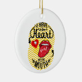 QUOTEN SARCASM KERAMIK ORNAMENT (Rechts)