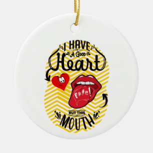 QUOTEN SARCASM KERAMIK ORNAMENT