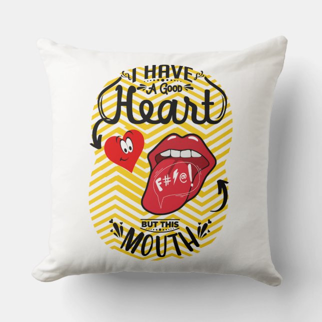 QUOTEN SARCASM KISSEN (Vorderseite)